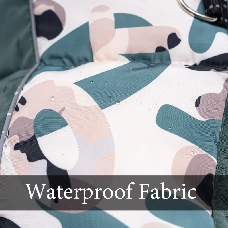 Waterproof Winter Dog Snowsuit with Full Belly Cover