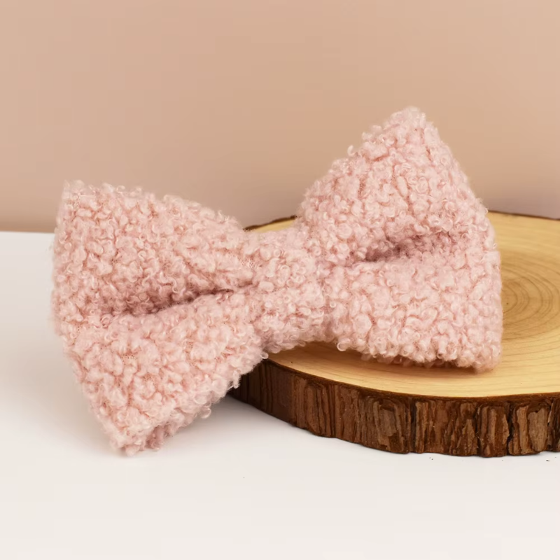 Pink Teddy Personalized Dog Bow, Collar, Leash & Harness Set