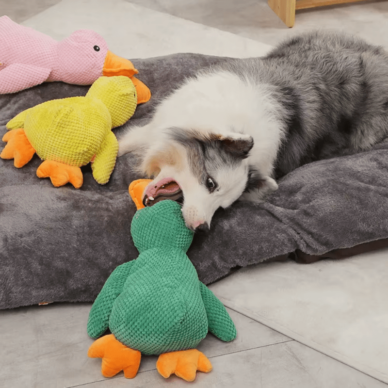 Interactive Plush Duck Dog Toy - Soft, Squeaky & Fun - The Fur Pal Dog quality premiumdogsupplies