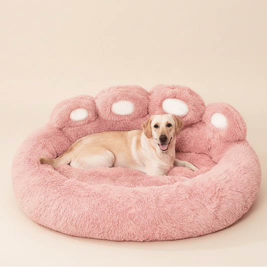 Soft Retreat Pet Pink Paw Bed - Cozy Comfort for Your Furry Friend - The Fur Pal Dog quality premiumdogsupplies