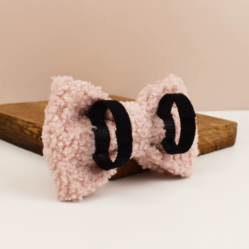 Pink Teddy Personalized Dog Bow, Collar, Leash & Harness Set