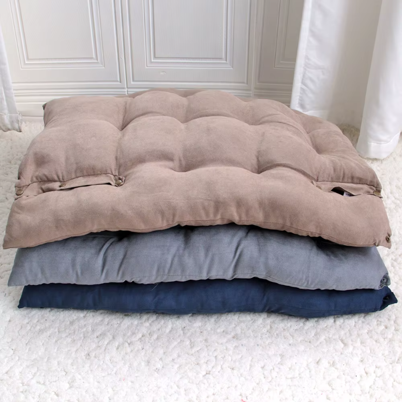 Discover the SnuggleFlex™ 3-in-1 Convertible Dog Bed – a stylish, multifunctional haven offering nest, sofa, and mattress configurations in grey, blue, or brown. Perfect comfort for your furry friend! 3 colors stacked