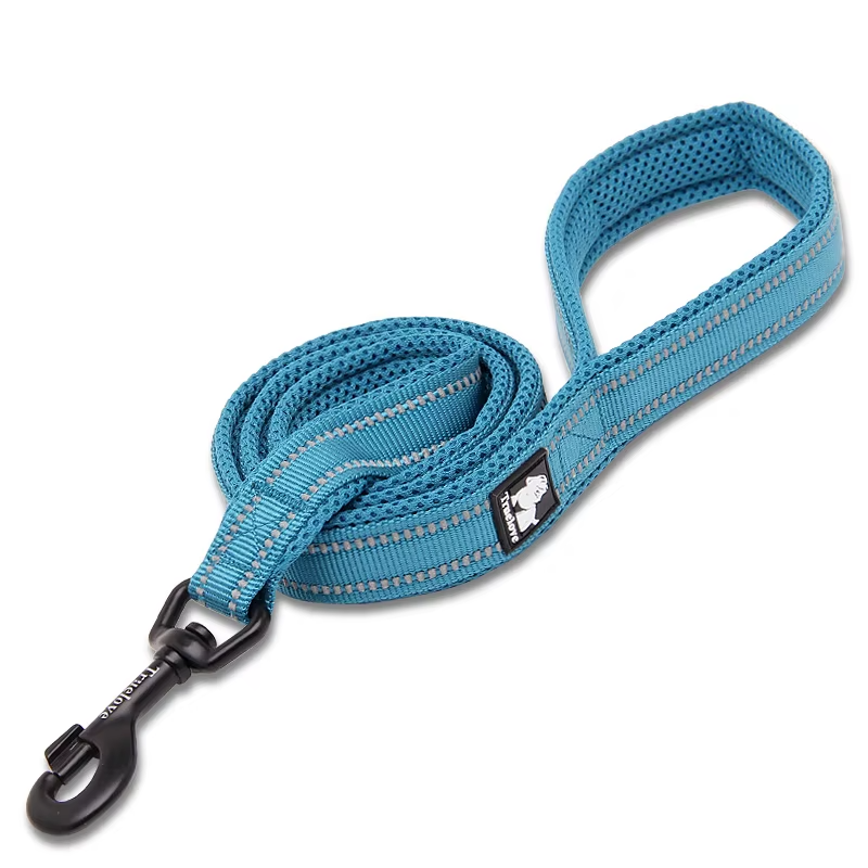 Coleira de malha refletora premium para cães – acolchoada macia e nylon 3M