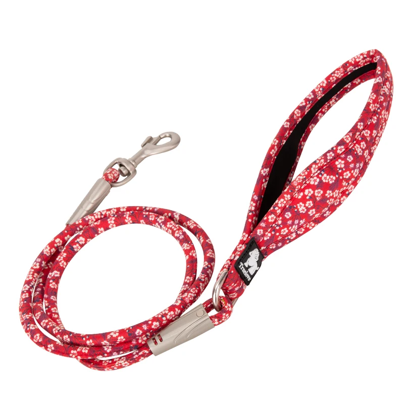 Correa Truelove Poppy BloomWalk – Correa para perro de algodón suave con estampado floral