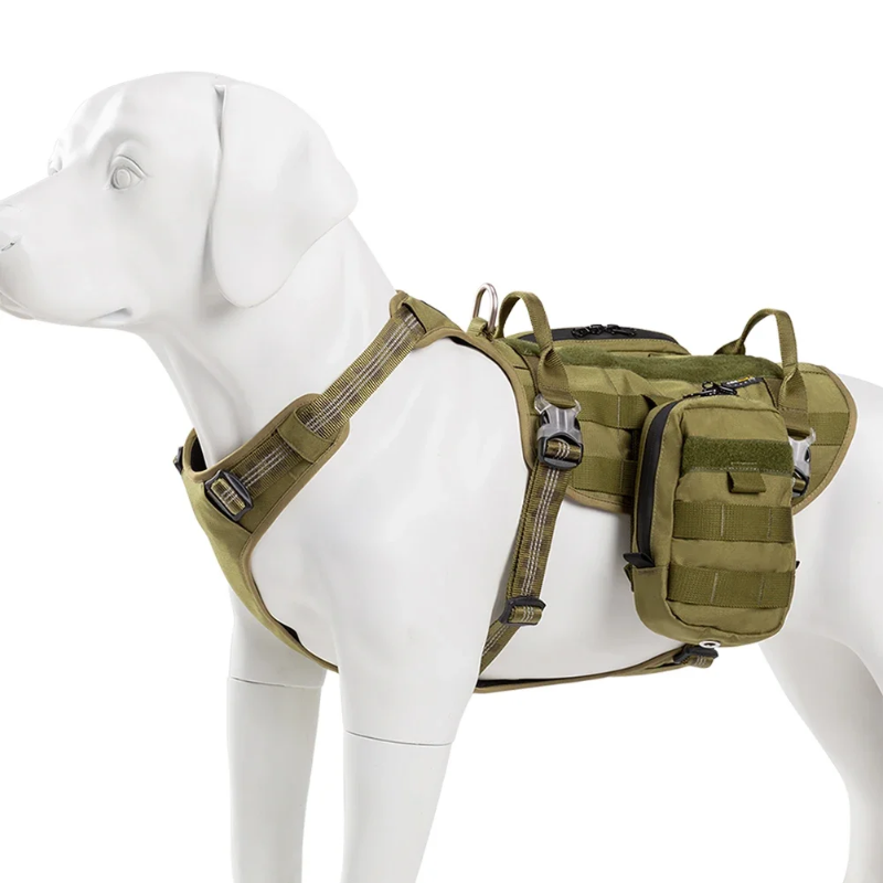 TRUELOVE Tactical Dog Harness Backpack ā Waterproof, Reflective & Detachable Utility Bags