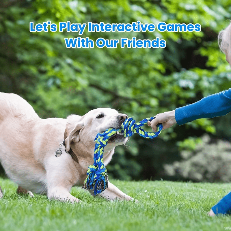Indestructible Dog Knot Toy for Tug Of War - The Fur Pal Dog quality premiumdogsupplies