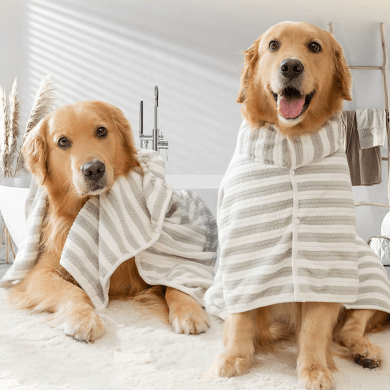 PawSnug™ Ultra - Absorbent Dog Bathrobe – Quick - Dry Comfort for All Sizes - The Fur Pal Dog quality premiumdogsupplies