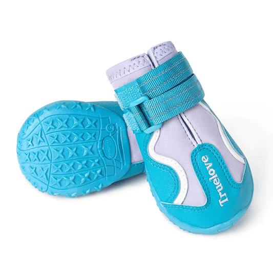 Blue Waterproof Pet Trail Shoes with TPR Sole and Reflective Straps - The Fur Pal Dog quality premiumdogsupplies