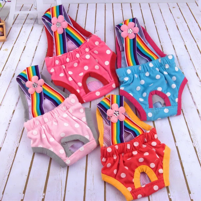 PolkaDot PupPanties – Reusable Female Dog Diaper Shorts