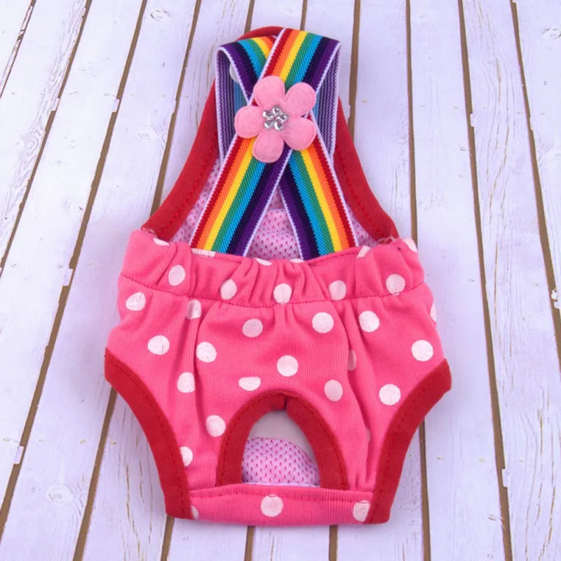 PolkaDot PupPanties – Reusable Female Dog Diaper Shorts