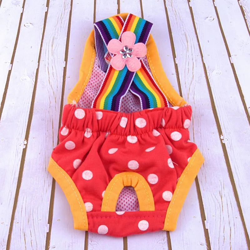 PolkaDot PupPanties – Reusable Female Dog Diaper Shorts