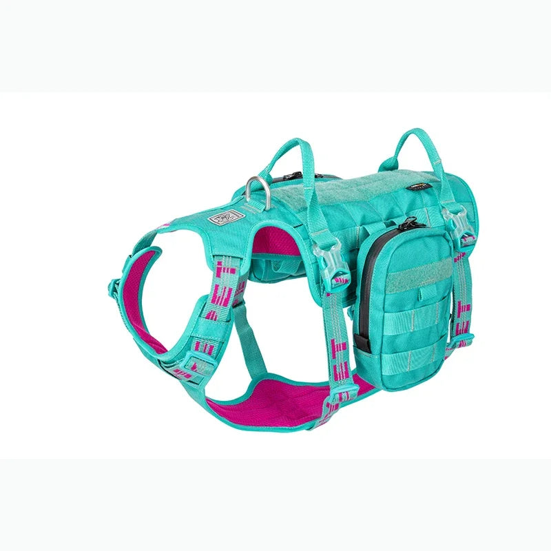 TRUELOVE Tactical Dog Harness Backpack ā Waterproof, Reflective & Detachable Utility Bags
