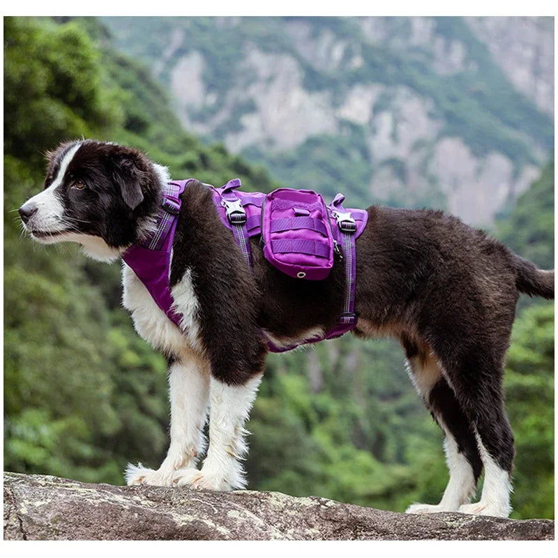TRUELOVE Tactical Dog Harness Backpack ā Waterproof, Reflective & Detachable Utility Bags