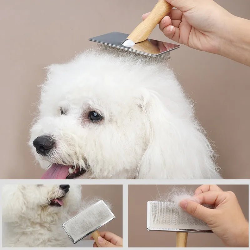 NaturBrush Pet Comb - Wooden Comfort & Grooming - The Fur Pal Dog quality premiumdogsupplies