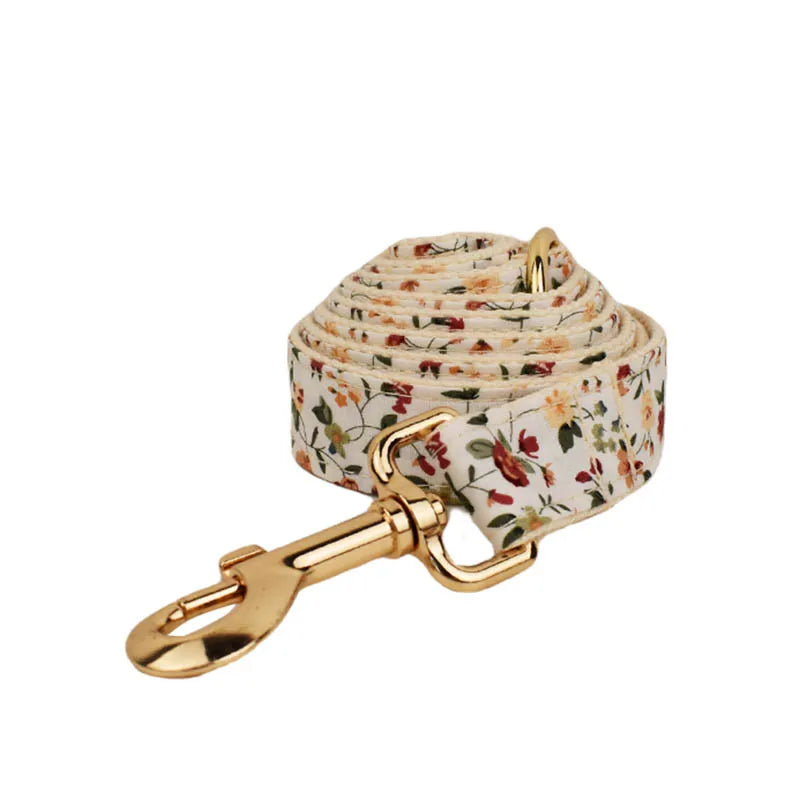 Bloom Chic Personalized Dog Collar, Harness & Leash Set - Luxury Floral Collection