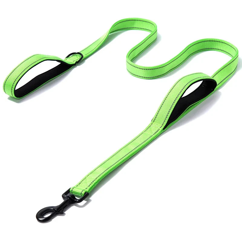 Heavy Duty Double Handle Dog Training Leash