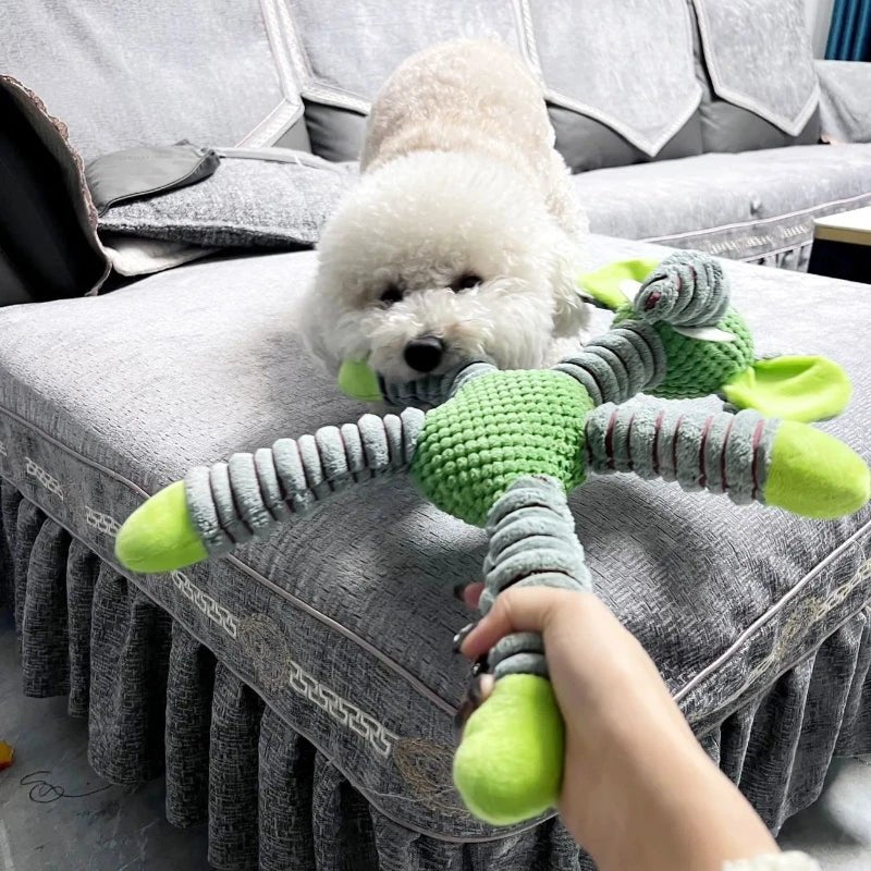IndestructiPaw Squeaky Elephant Plush Chew Toy - The Fur Pal Dog quality premiumdogsupplies