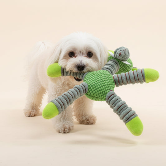 IndestructiPaw Squeaky Elephant Plush Chew Toy - The Fur Pal Dog quality premiumdogsupplies