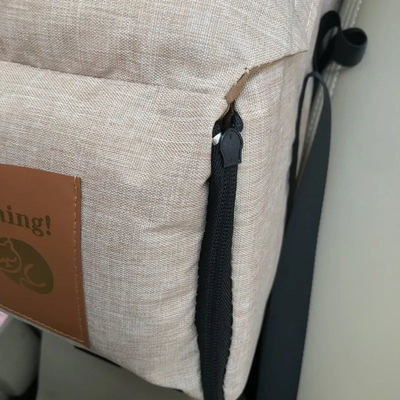 Cama portátil para coche para perros: transportín central para un viaje seguro