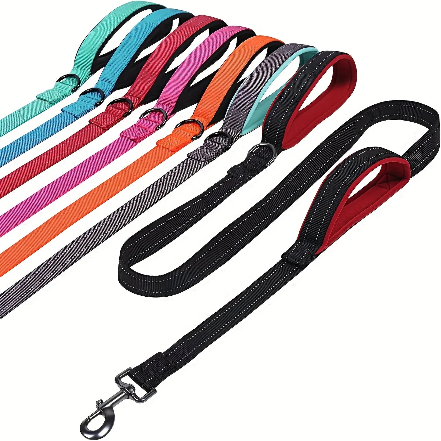 Heavy Duty Double Handle Dog Training Leash