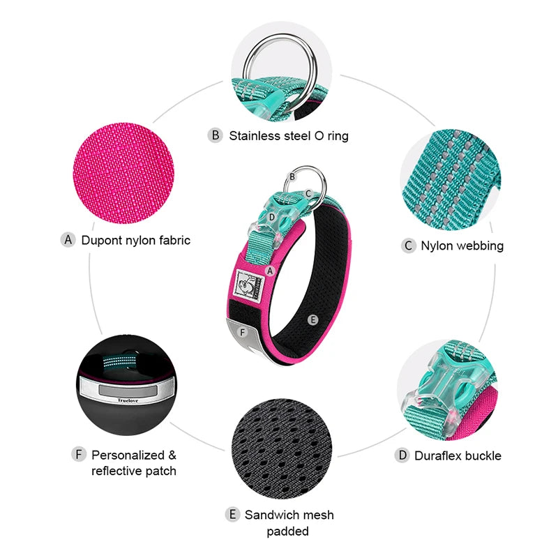 The Fur Pal x TrueLove: Reflective Multifunctional Pet Collar