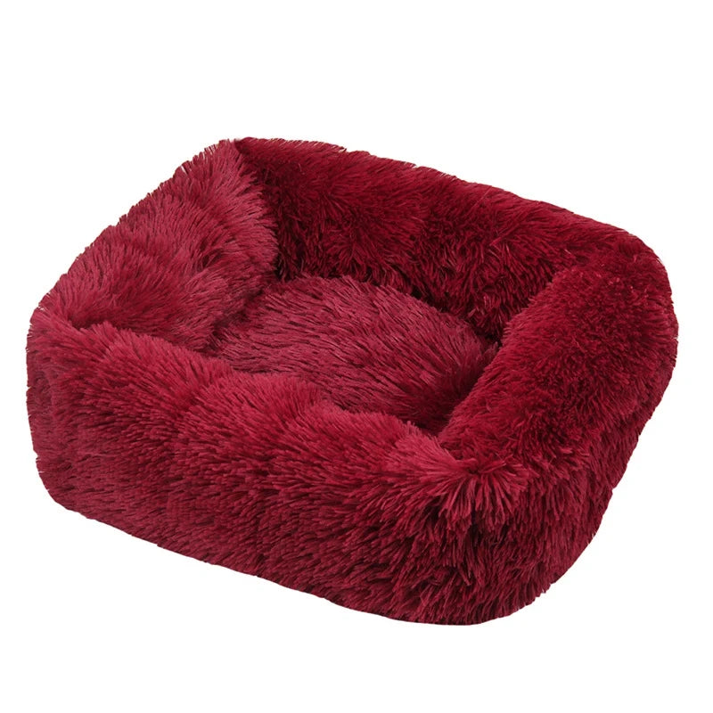 Rectangle Plush Dog Bed - Cozy Comfort for All Breeds