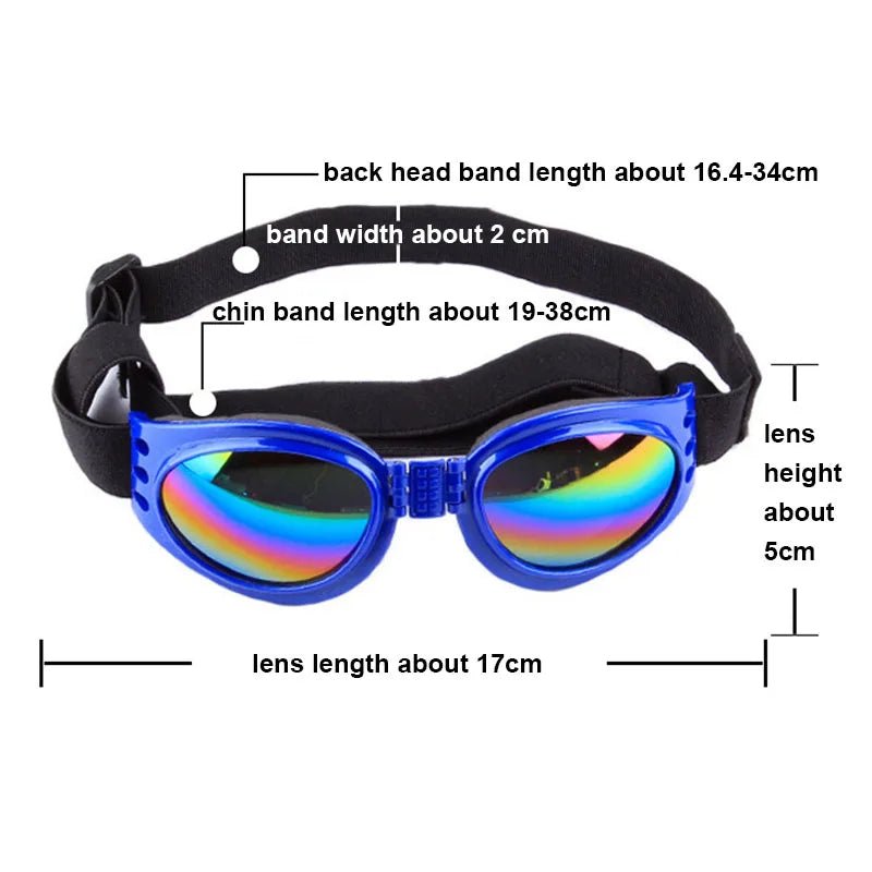 Red Sporty Dog Fashion Goggles - UV Protection & Stylish Comfort - The Fur Pal Dog quality premiumdogsupplies