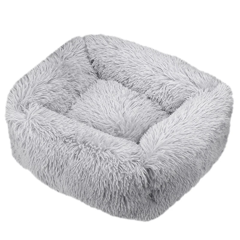Rectangle Plush Dog Bed - Cozy Comfort for All Breeds