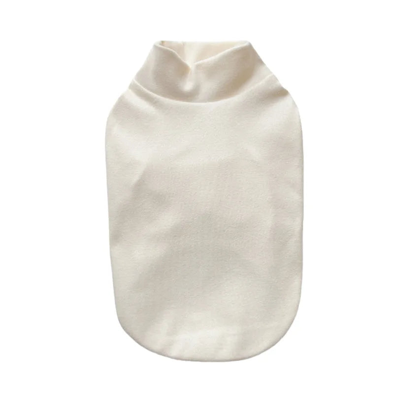 Suéter listrado CozyVelvet para cães – Casaco de inverno macio bordado para animais de estimação de pequeno e médio porte