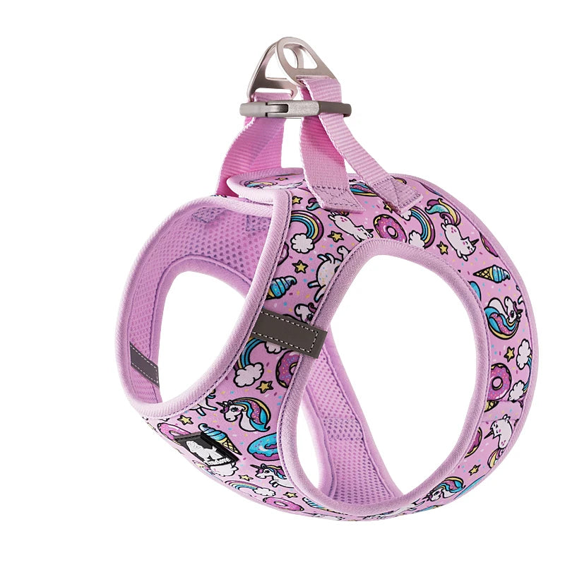 Adjustable No-Pull Pet Vest with Soft Air Mesh Design