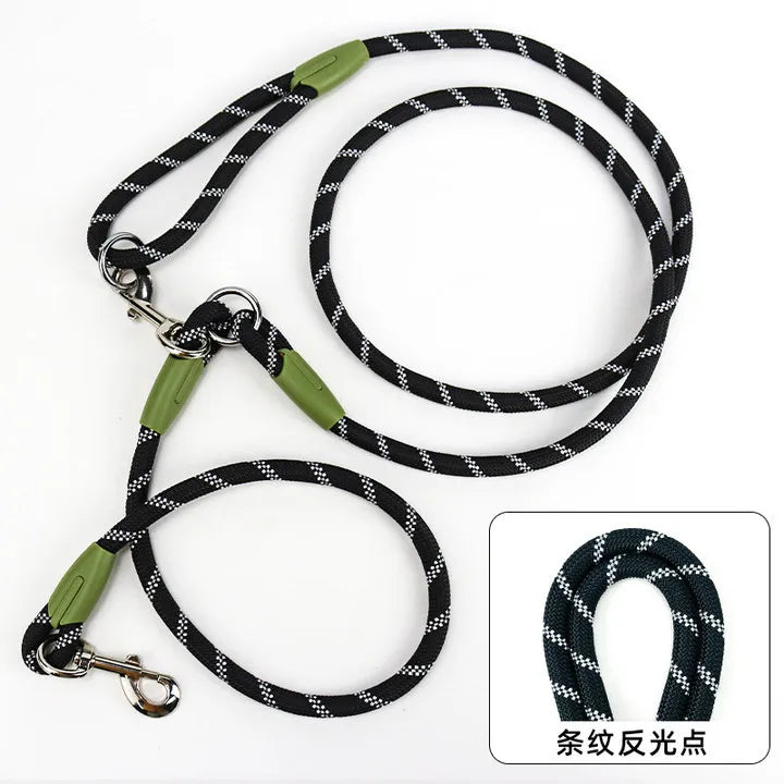 Reflective Nylon Dog Leash for Running and Walking