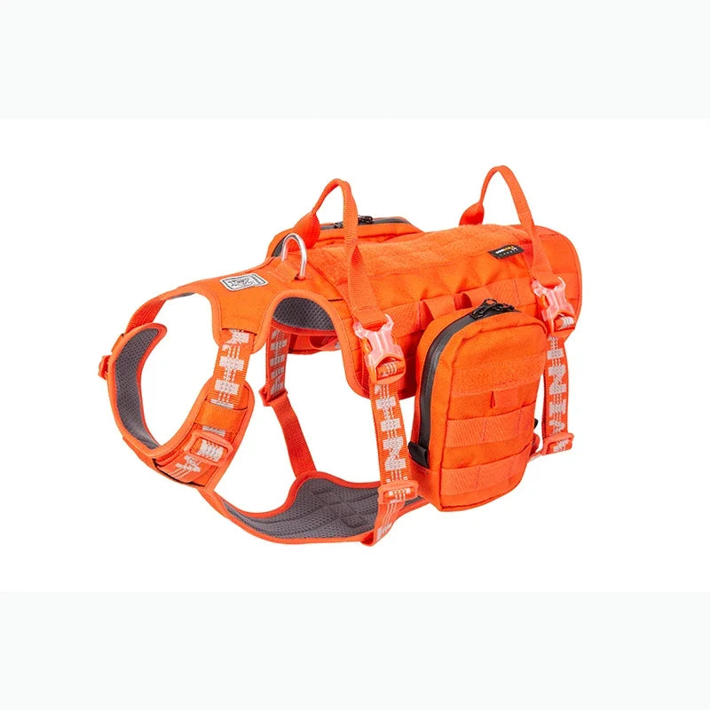 TRUELOVE Tactical Dog Harness Backpack ā Waterproof, Reflective & Detachable Utility Bags