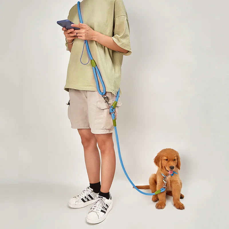 Reflective Nylon Dog Leash for Running and Walking