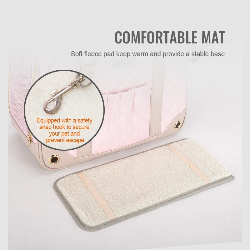 The Fur Pal x TRUELOVE: Fashion Pet Carrier Handbag - Stylish & Portable Travel Solution