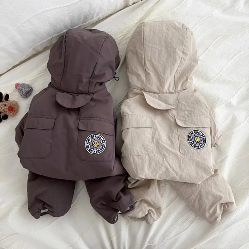 Premium Dog Hooded Winter Parka β Cozy Four-Legged Coat