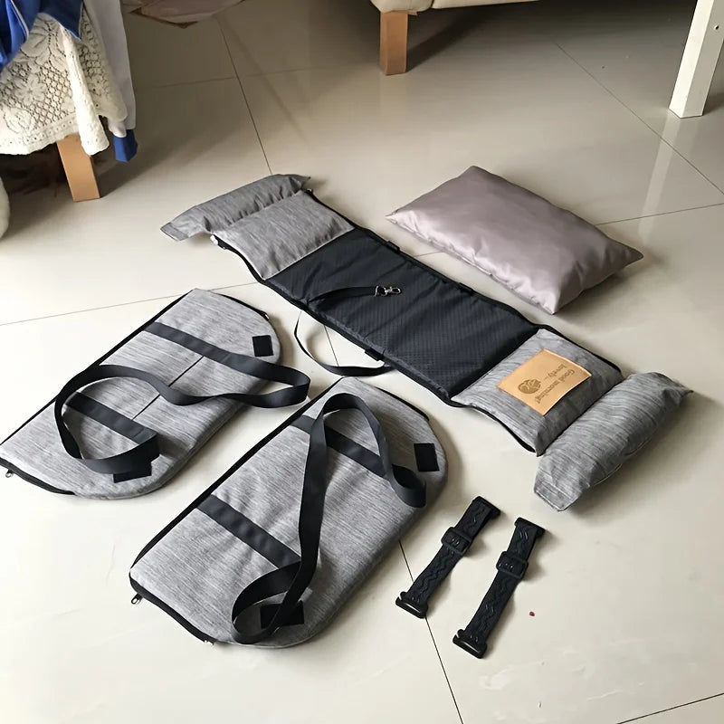 Cama portátil para coche para perros: transportín central para un viaje seguro