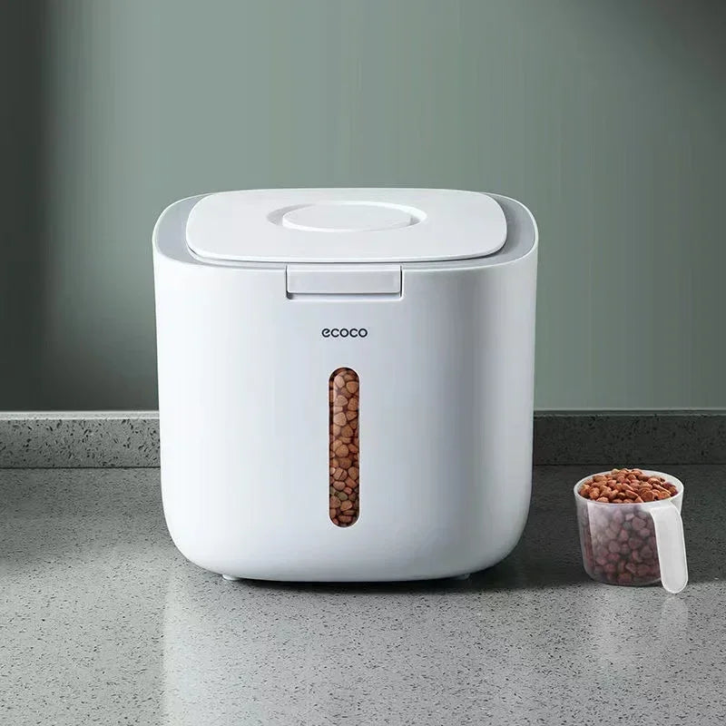 Dog Food Storage Container - Proof Seal Airtight with Measuring Cup