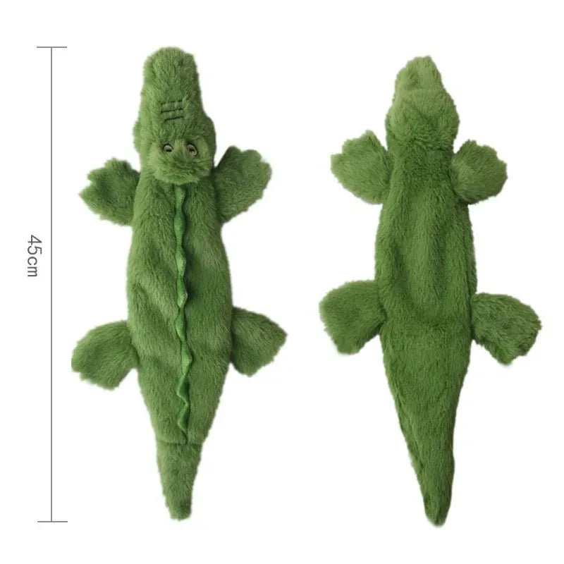 Brinquedo de pelúcia engraçado para cachorro, imitação de animal, sem enchimento - brinquedo de mastigar que faz barulho e amassa