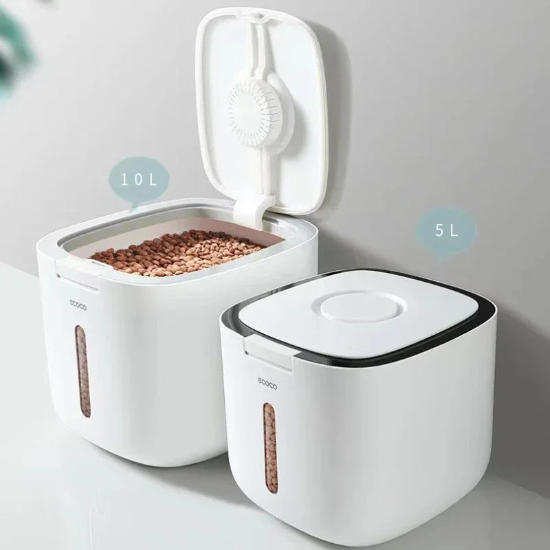 Dog Food Storage Container - Proof Seal Airtight with Measuring Cup