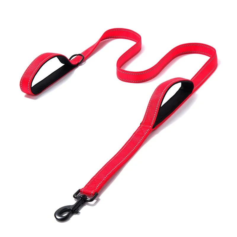 Heavy Duty Double Handle Dog Training Leash