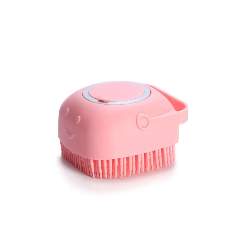 Cepillo de baño ergonómico para perros: limpieza profunda y masaje