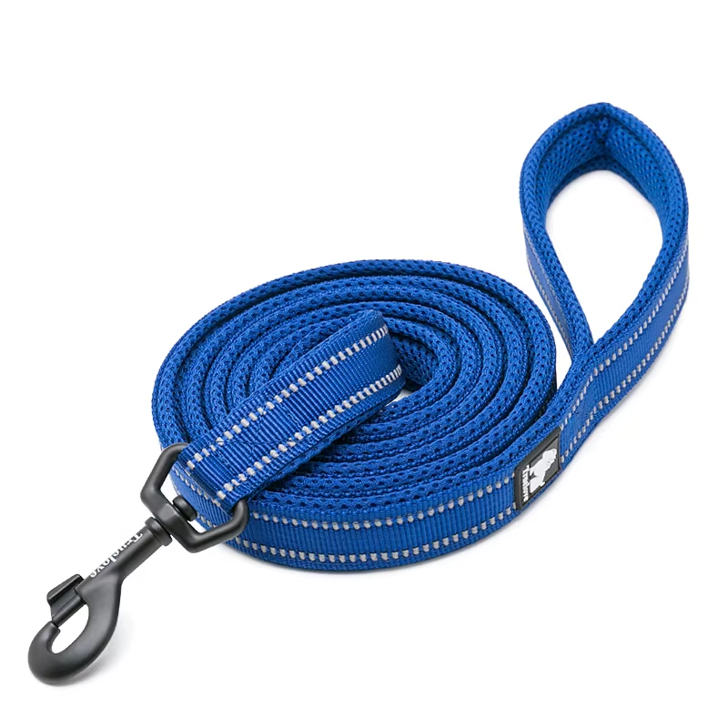 Coleira de malha refletora premium para cães – acolchoada macia e nylon 3M