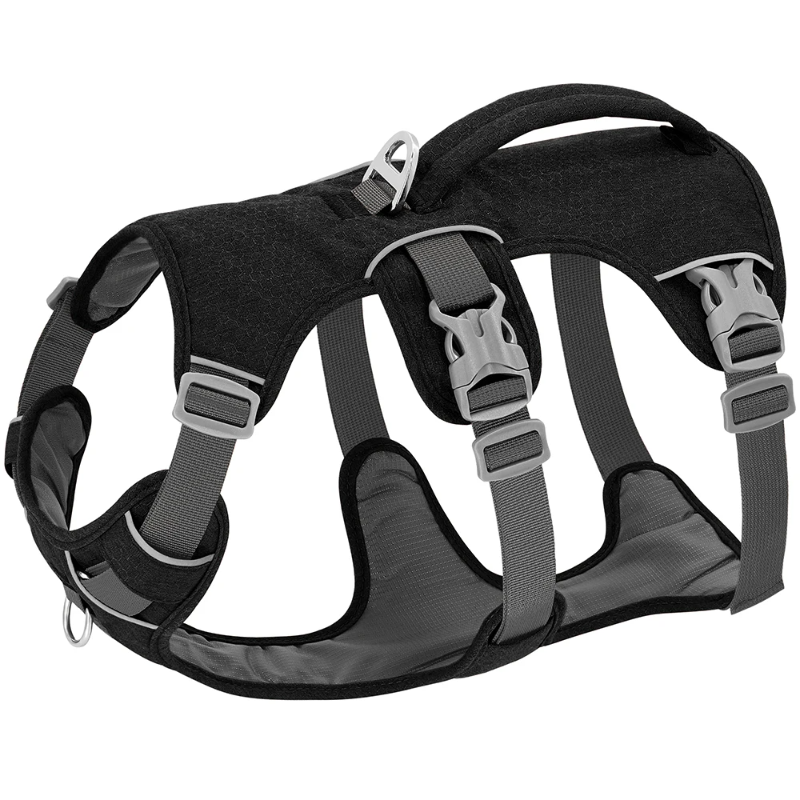 Arnés reflectante antiescape para perros: chaleco ajustable antitirones con asa