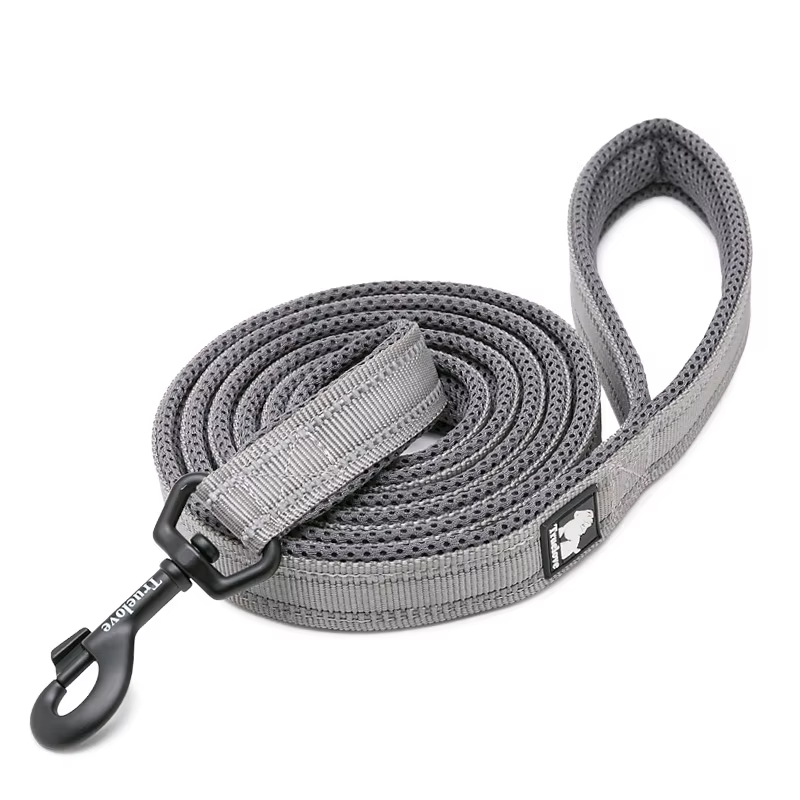 Coleira de malha refletora premium para cães – acolchoada macia e nylon 3M