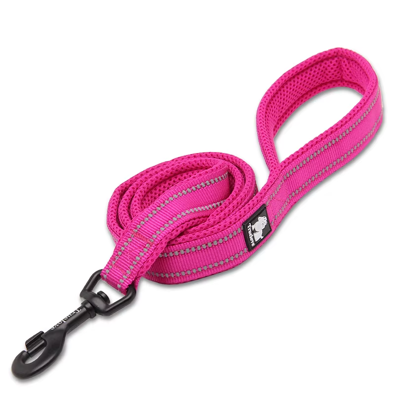 Coleira de malha refletora premium para cães – acolchoada macia e nylon 3M
