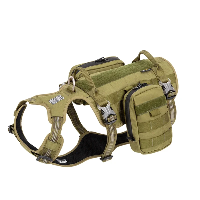 TRUELOVE Tactical Dog Harness Backpack ā Waterproof, Reflective & Detachable Utility Bags