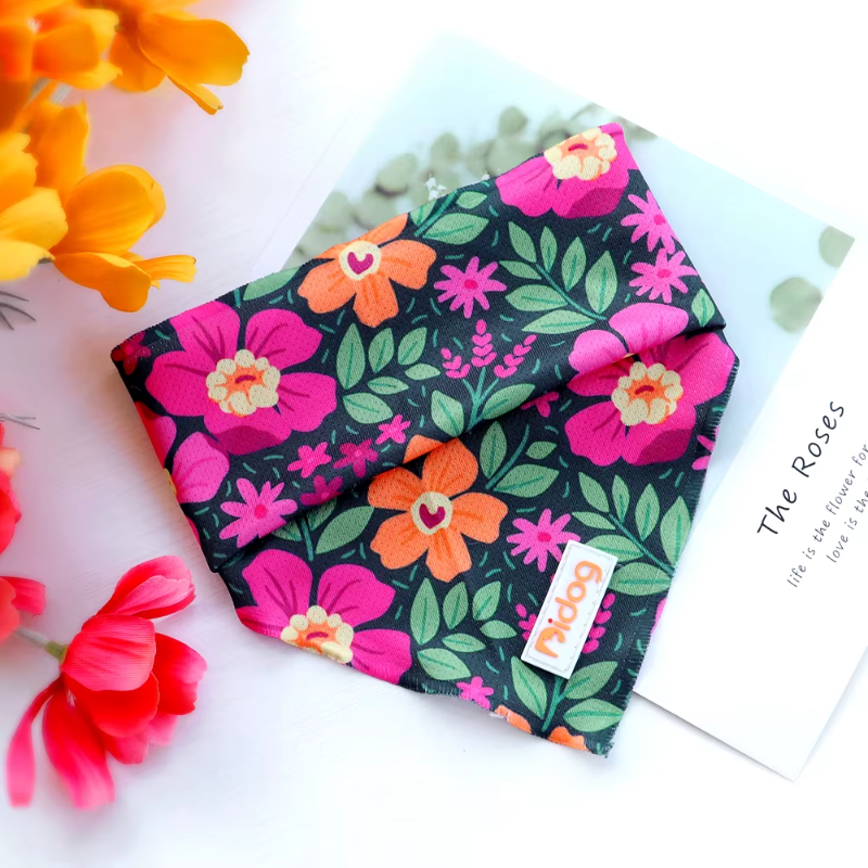 Add a touch of cuteness to your pup’s look with our Soft Cotton Dog Scarf! Multiple stylish designs, comfortable fit, and perfect for any outing. floral