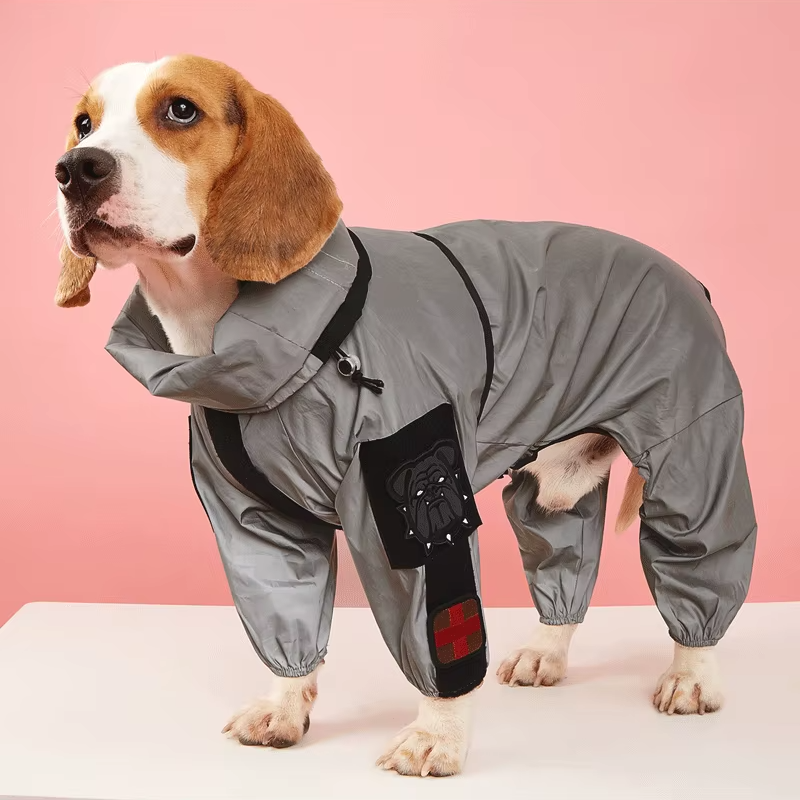 HydroGuard™ Waterproof Reflective Dog Raincoat