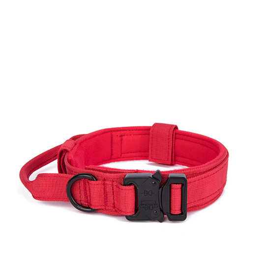 Red Tactical Dog Collar