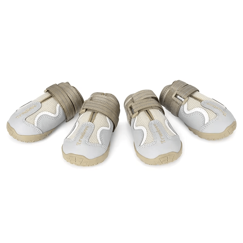 Breathable Dog Shoes with TPR Sole - Flexible and Protective Outdoor Boots Grey - The Fur Pal Dog quality premiumdogsupplies